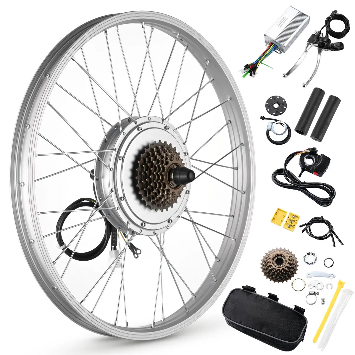 Yescom 24" Rear Wheel Electric Bicycle Motor Kit 36V 750W 1