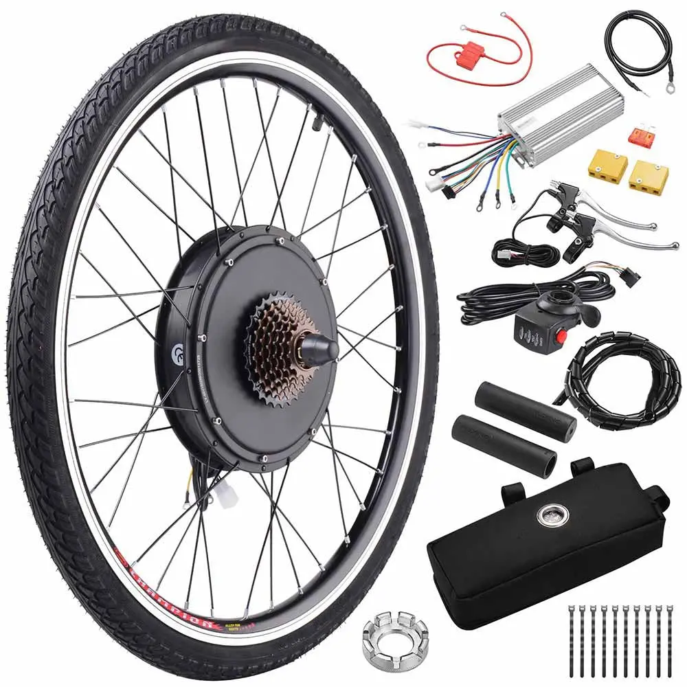 Yescom Bicycle Motor Kit Conversion Engine Rear 1500W 48V 26In 1