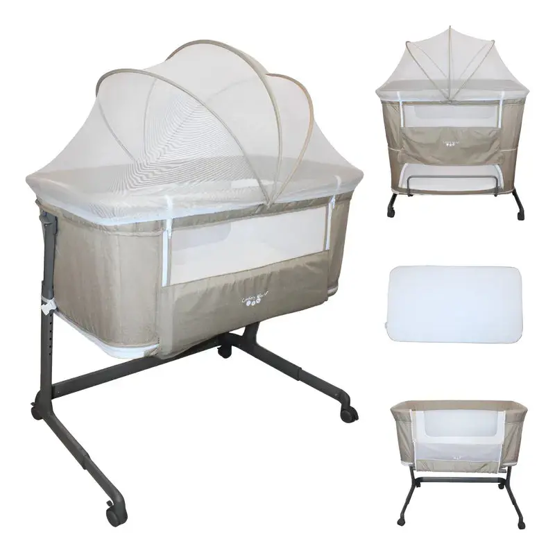 Colecho Cuna Moises Para Bebes 2 Niveles P965m - Beige - Confety World 1