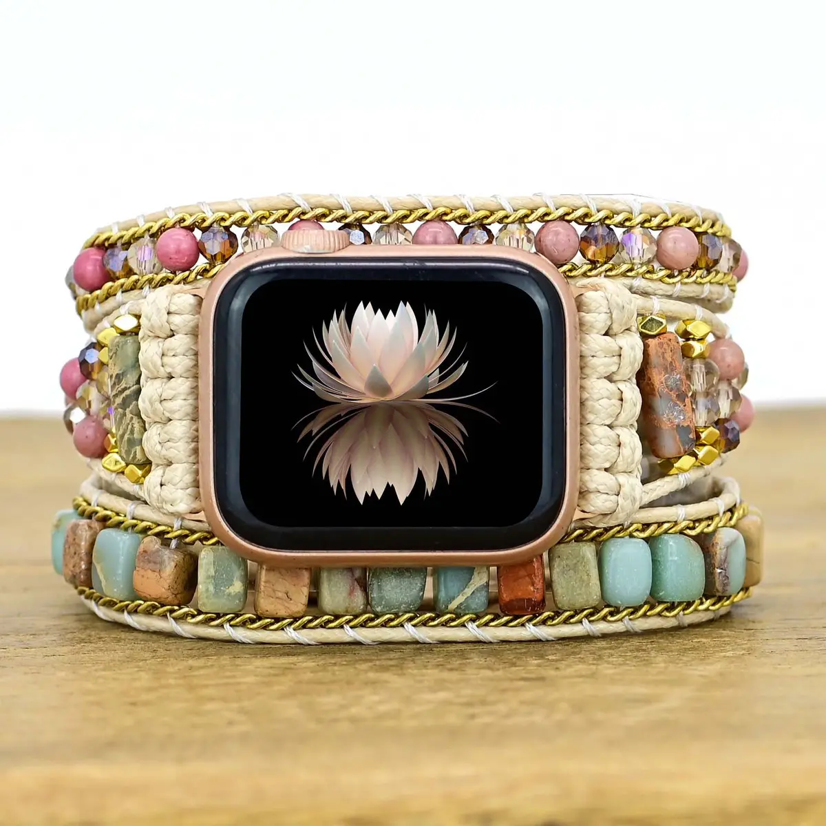 Sahara Sand Bohemian Wrapsody Bracelet Band For Apple Watch 1