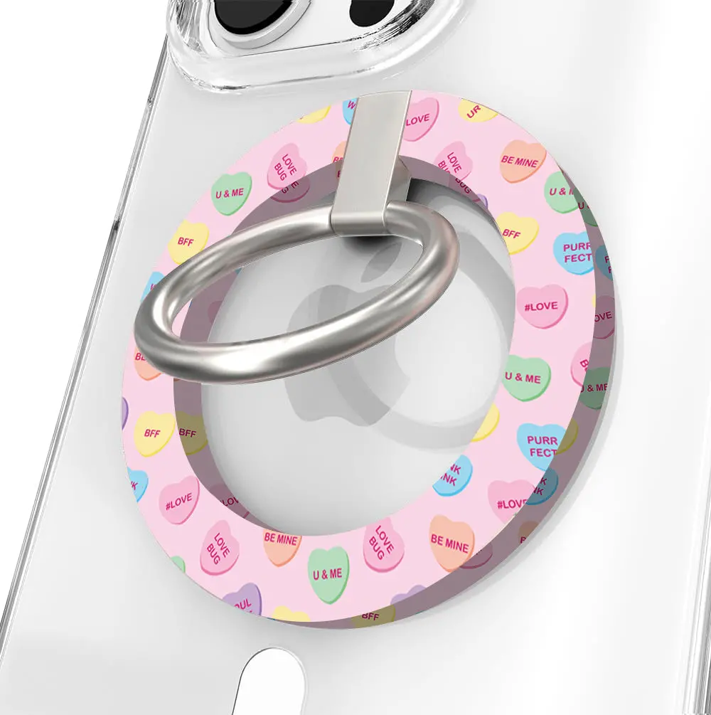 Conversation Hearts Hold It Fancy Magsafe Grip Ring 1