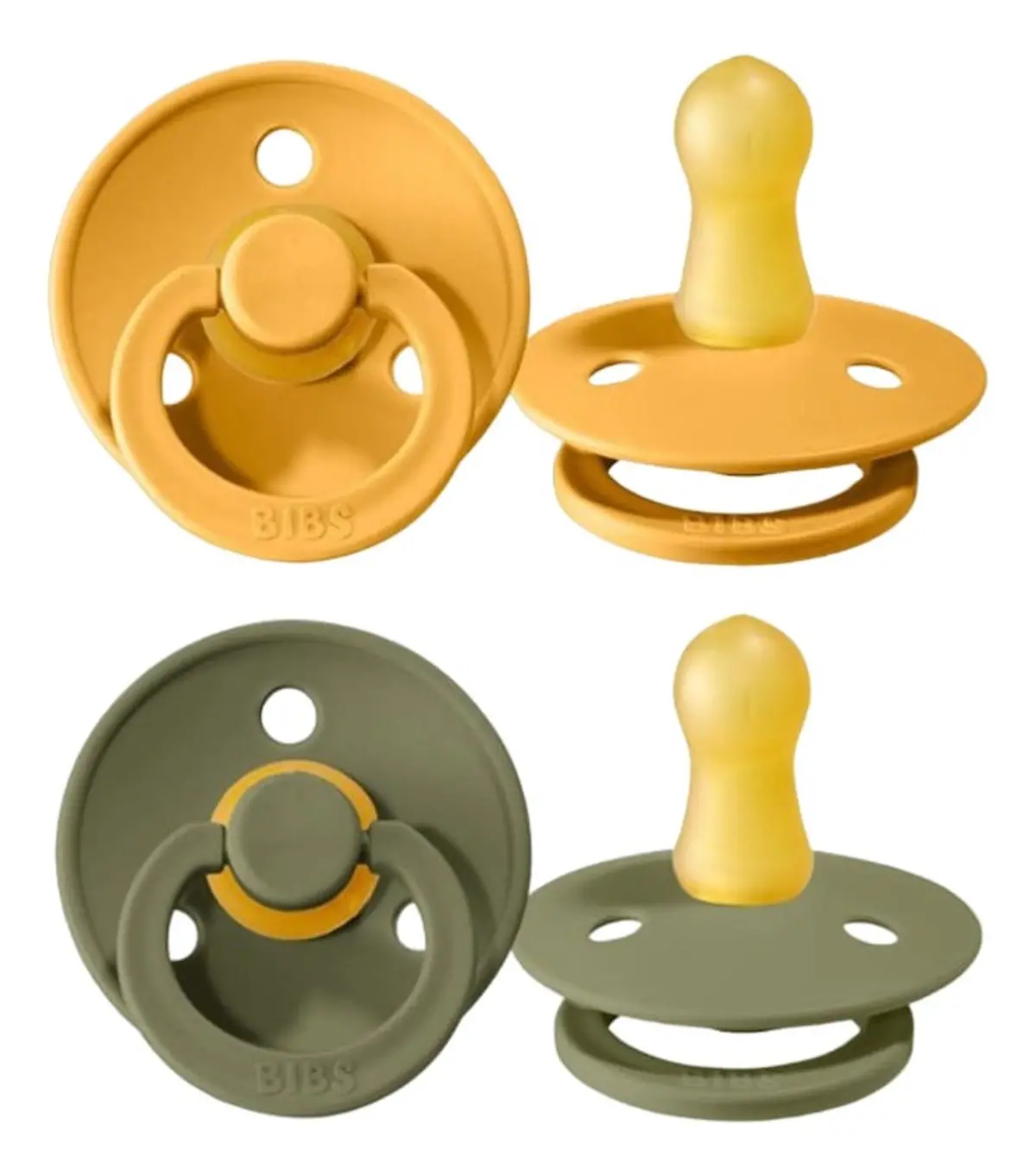 Chupones 2 Pzs 6-18 M - Honey Bee/Olive 120273 Bibs Dinmark 1