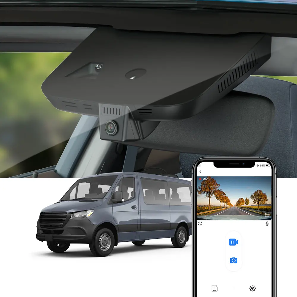 Fitcamx Dash Cam For Mercedes-Benz Sprinter Van 2019-2025 1