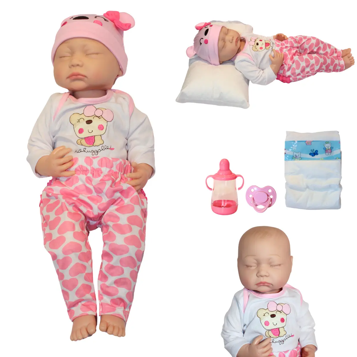 Muñeca Reborn Ana Sofi 55Cm Bebé Muy Detallada Look De Princesa Y Kit Esencial 1
