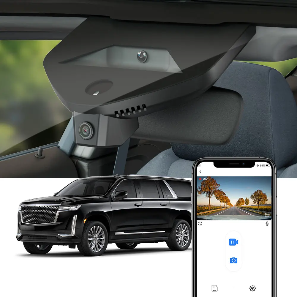 Fitcamx Dash Cam For Cadillac Escalade 2021-2025 1