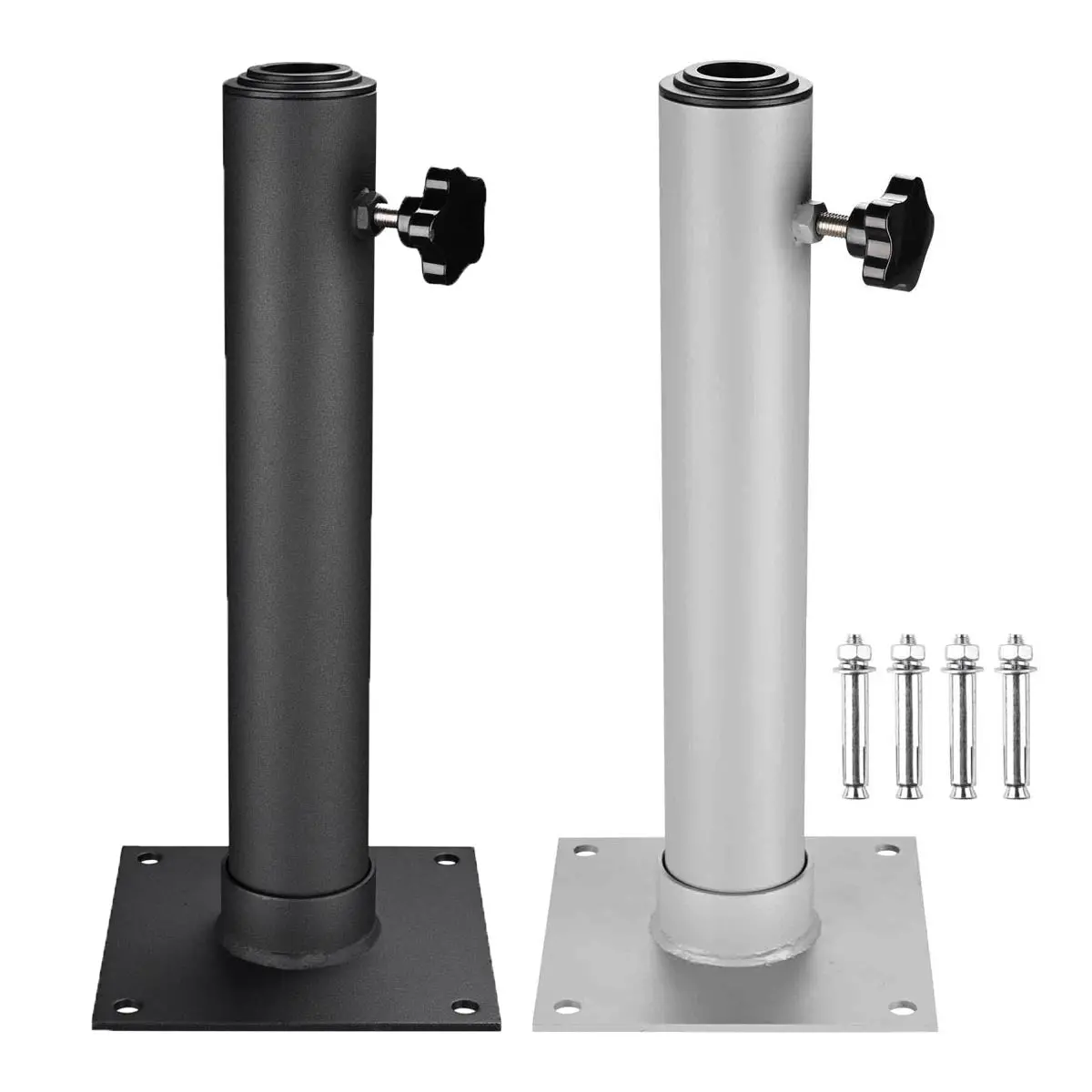 Yescom Telescopic Flagpole Deck Mount 16" X 2 3/8" 1