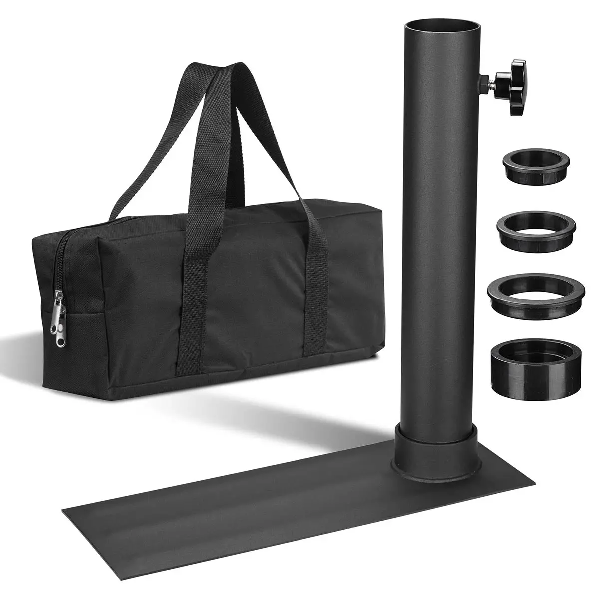 Yescom Portable Telescopic Tailgating Flagpoles Tire Mount 1