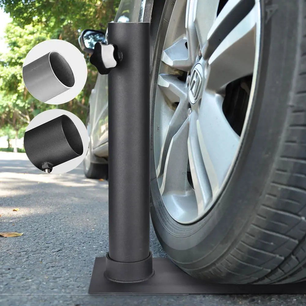 Yescom Portable Telescopic Tailgating Flagpoles Tire Mount 1