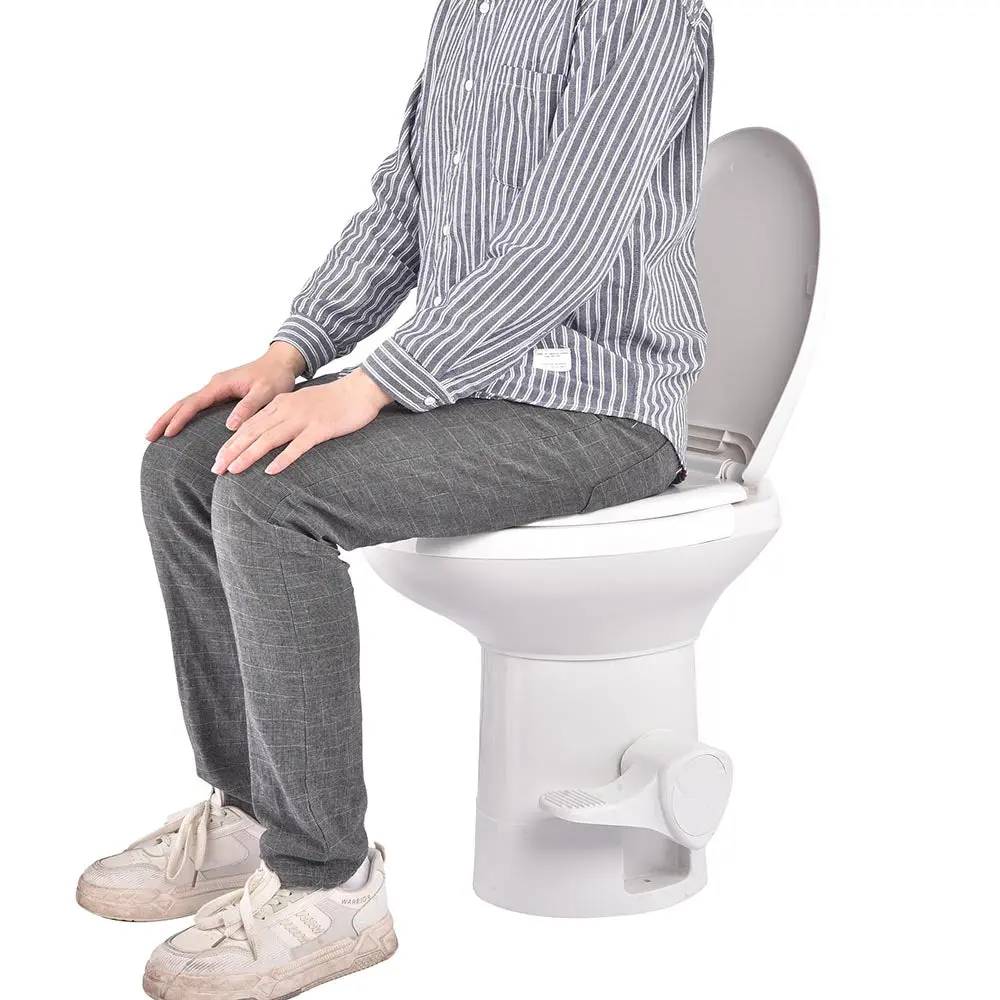 Yescom 20" Rv Toilet Gravity Flush High Profile Hdpe Travel 1