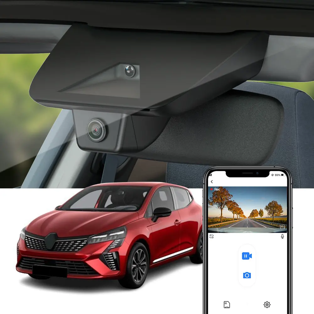 Fitcamx Dash Cam For Renault Clio V,  2024 2025 1