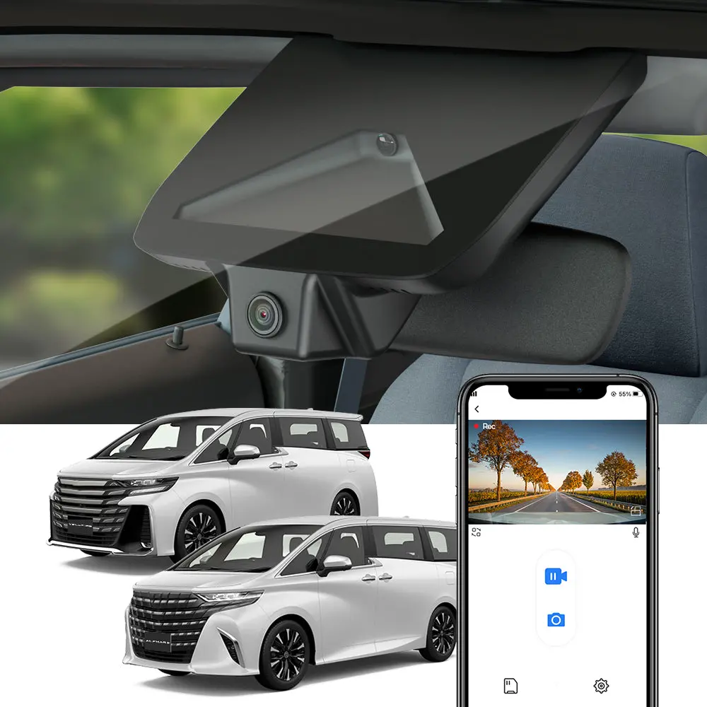 Fitcamx Dash Cam For Toyota Alphard 4Th Gen And Vellfire 3Rd Gen (Ah40) 2023-2025 1