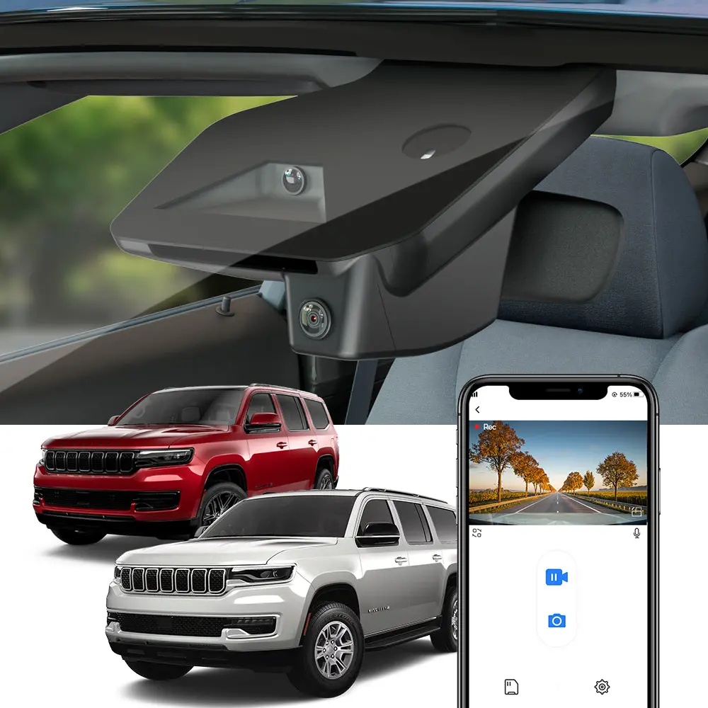 Fitcamx Dash Cam For Jeep Wagoneer, Grand Wagoneer, Grand Wagoneer L, 2022 - 2026 1