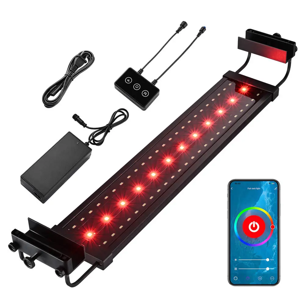 Yescom 24" Full Spectrum Led Aquarium Light App Wifi For Plants & Fish 1