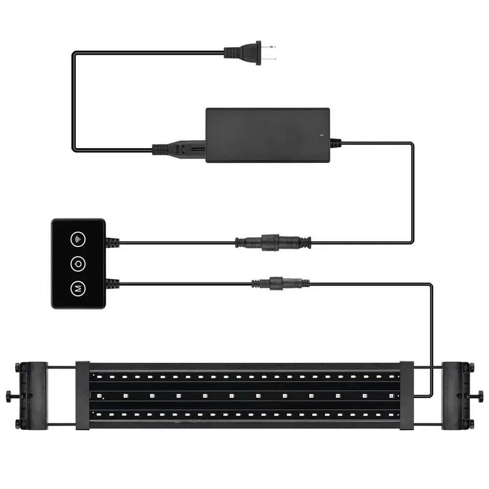 Yescom 24" Full Spectrum Led Aquarium Light App Wifi For Plants & Fish 2