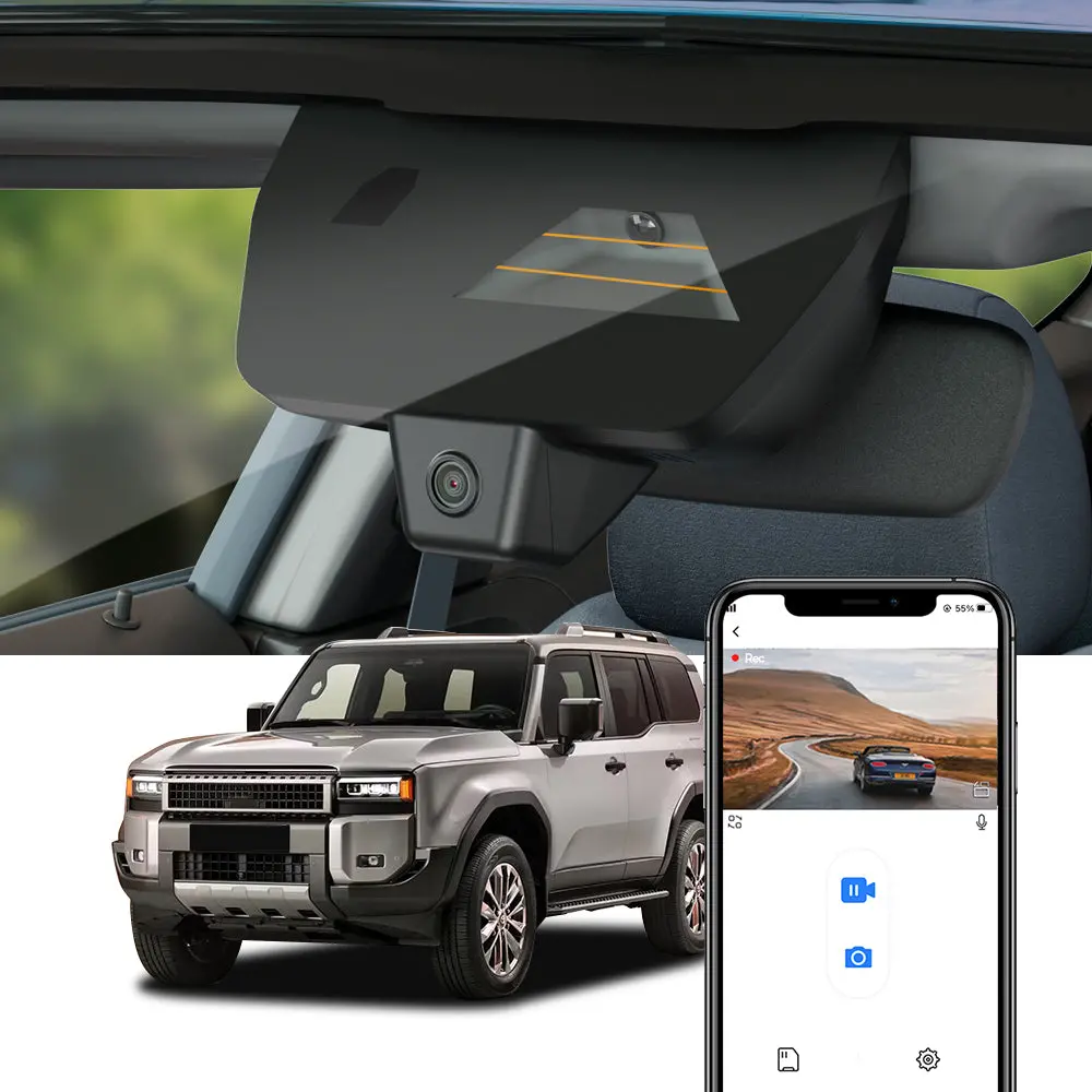 Fitcamx Dash Cam For Toyota Land Cruiser Prado J250 15Th Gen 2024-2026 1