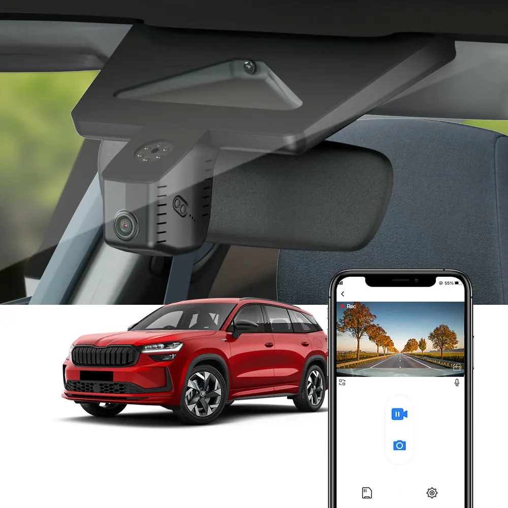 Fitcamx Dash Cam For 2024-2025 Skoda Kodiaq 2 1