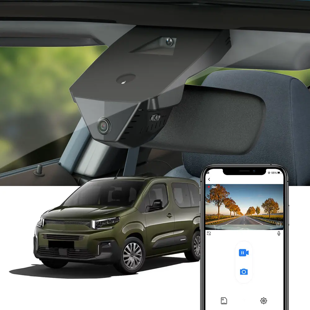 Fitcamx Dash Cam For Citroen Berlingo (Facelift) 2024-2025 1