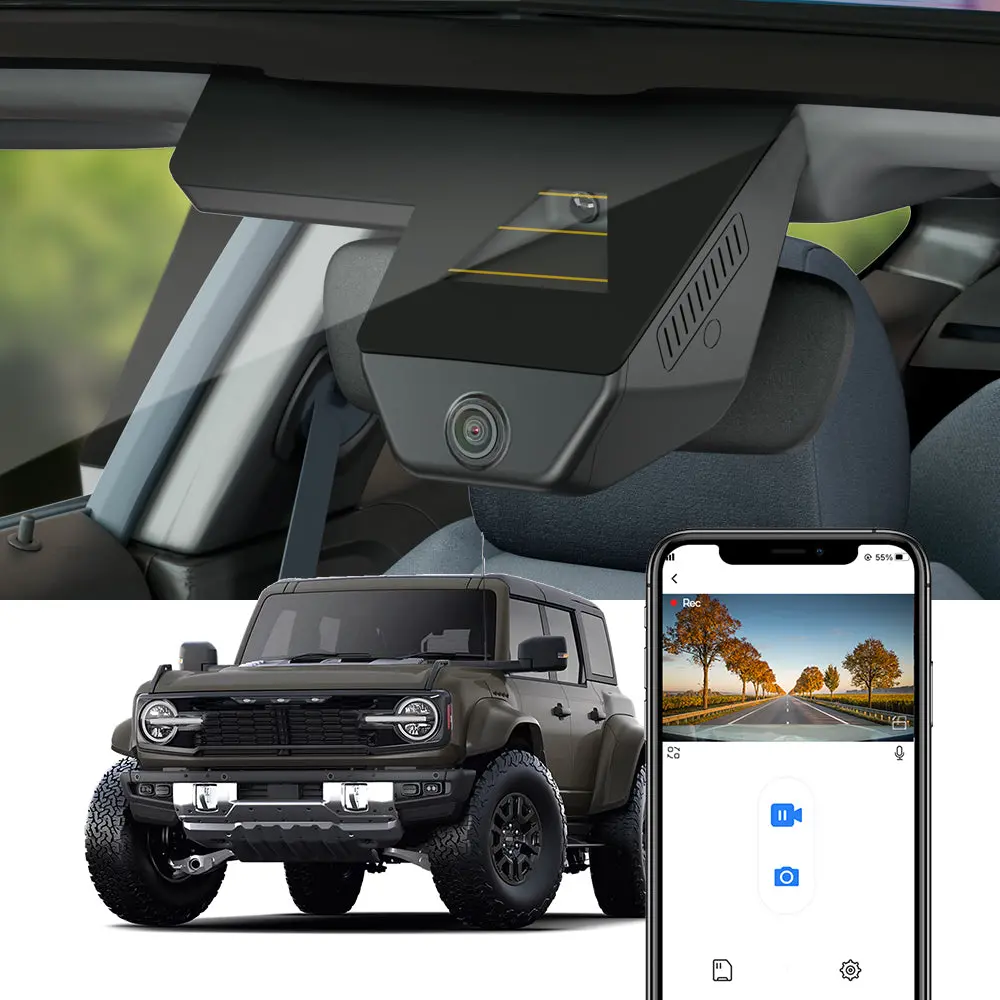 Fitcamx Dash Cam For Ford Bronco, Bronco Raptor 2025 2026 1