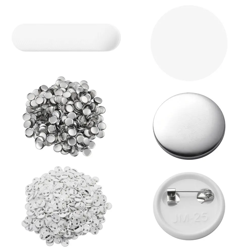 Yescom 1" Pins Parts For Backpack Badge Button Maker 500Ct/Pack 1