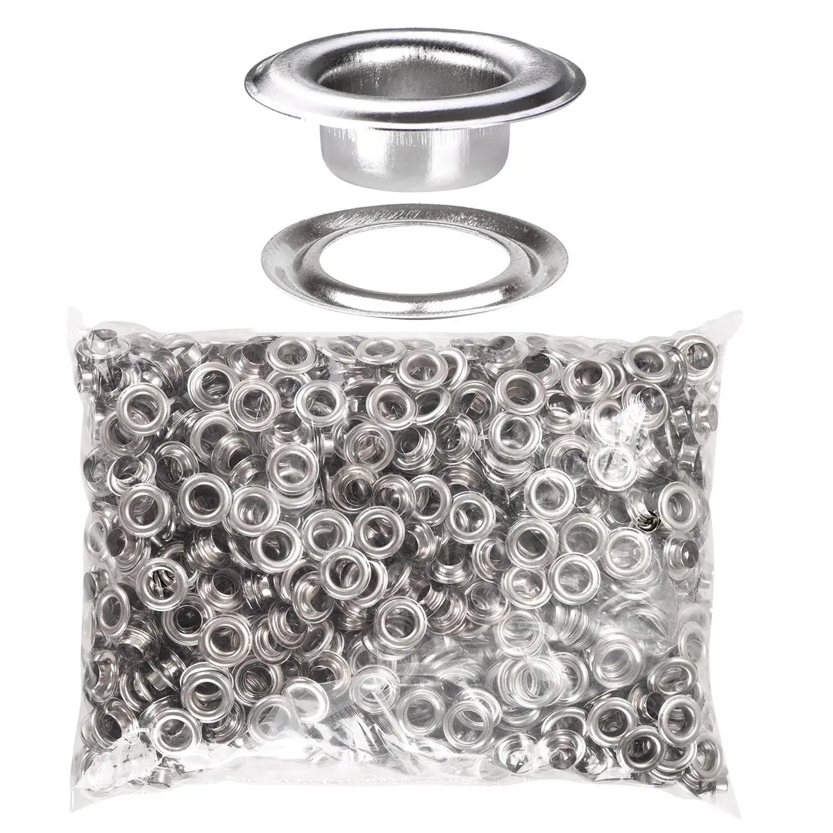 Yescom 10Mm #2 Nickel Grommets & Washers (1000 Count) 1