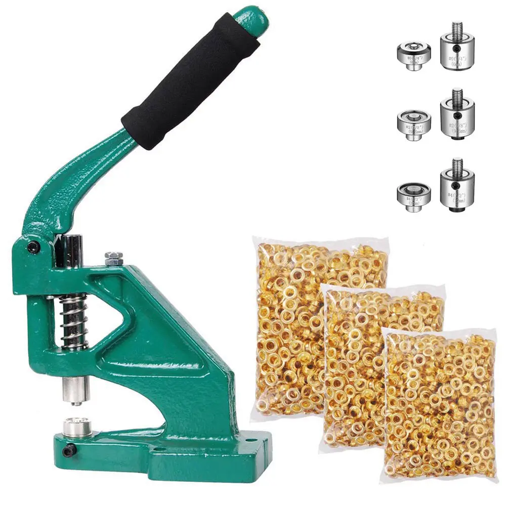 Yescom Grommets Tool Machine With #0 #2 #4 Dies 900Ct. 1