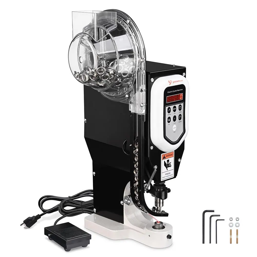 Yescom #2 Auto Grommet Press Machine With Foot Press 750W 110V 1