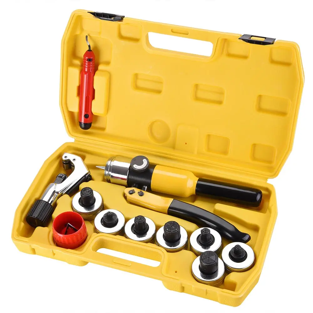 Yescom Hydraulic Tube Expander Pipe Expanding Tool 7Heads(3/8 To 1 1/8) 1