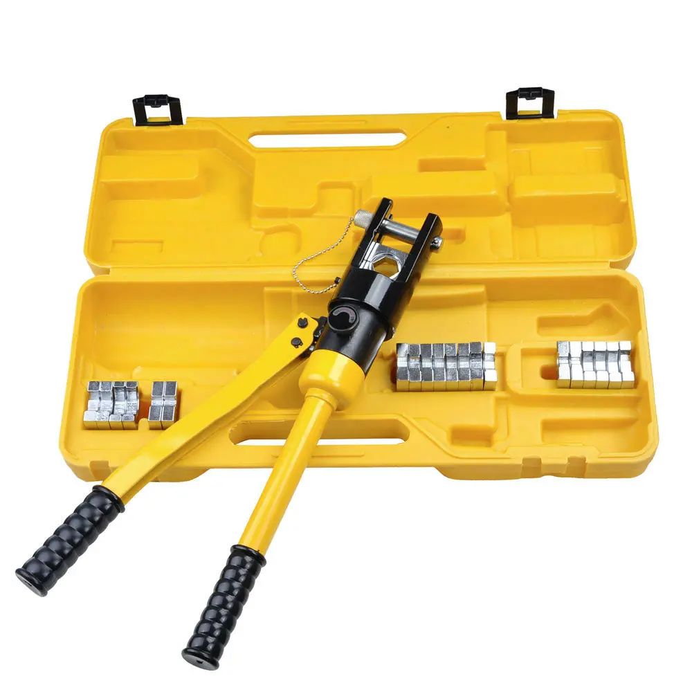 Yescom Hydraulic Cable Terminal Wire Crimping Tool 16-Ton 11Pcs 1