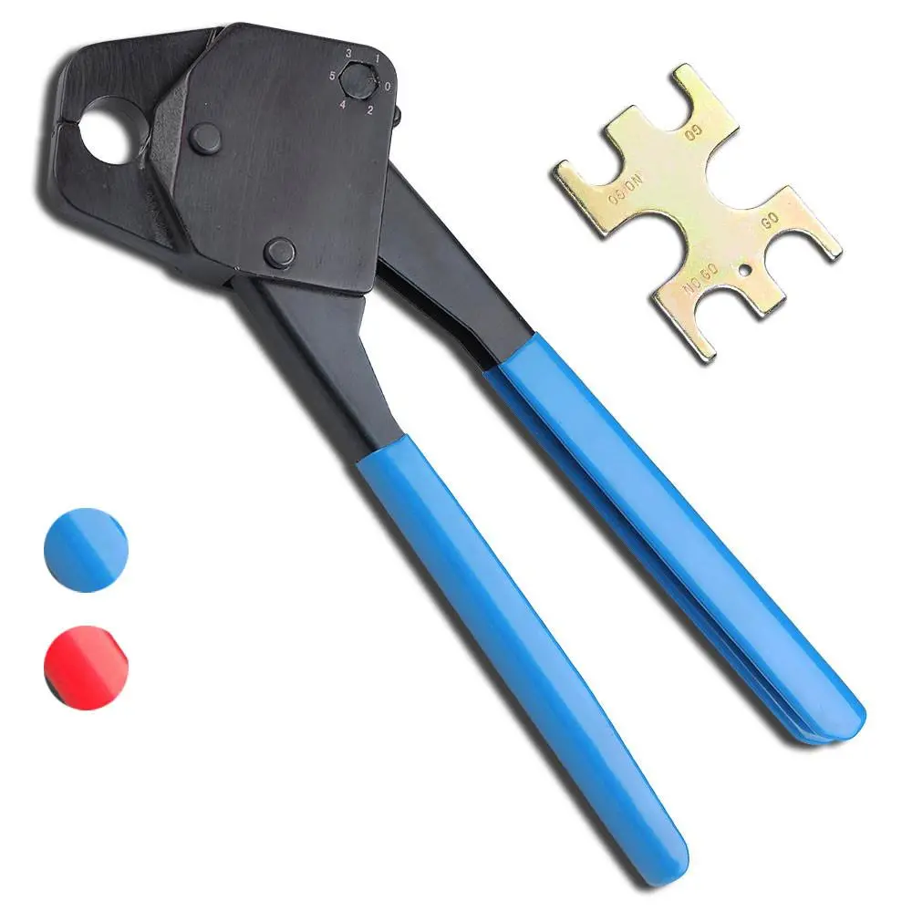 Yescom 1/2" Copper Pex Crimp Tool Ring Crimper W/ Gauge 1