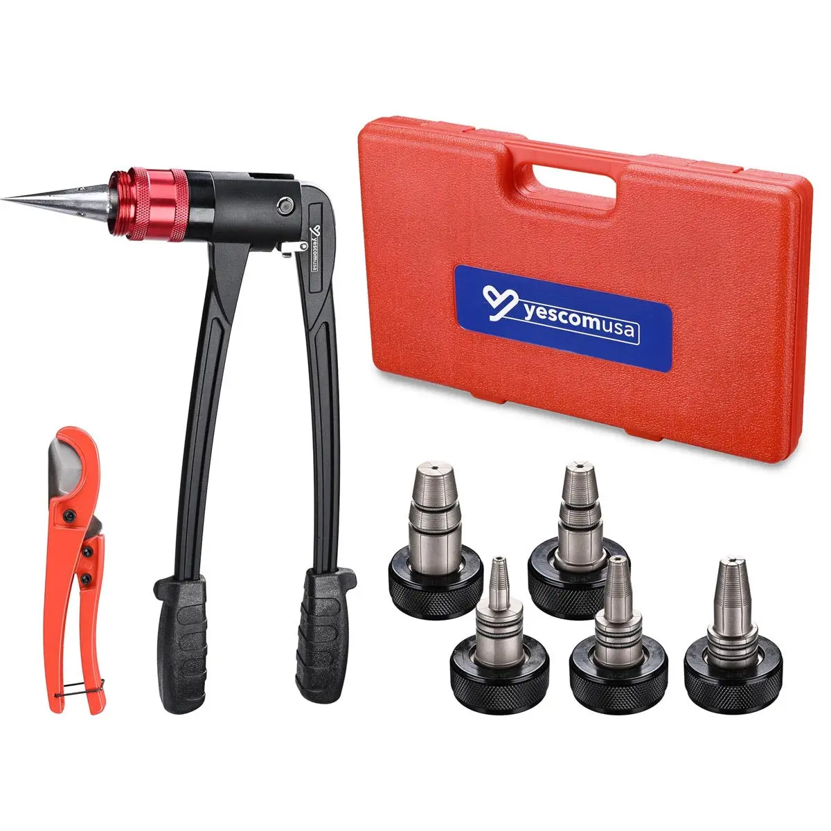 Yescom Auto Rotate Pex-A Expansion Tool With Tubing Cutter & Head 2
