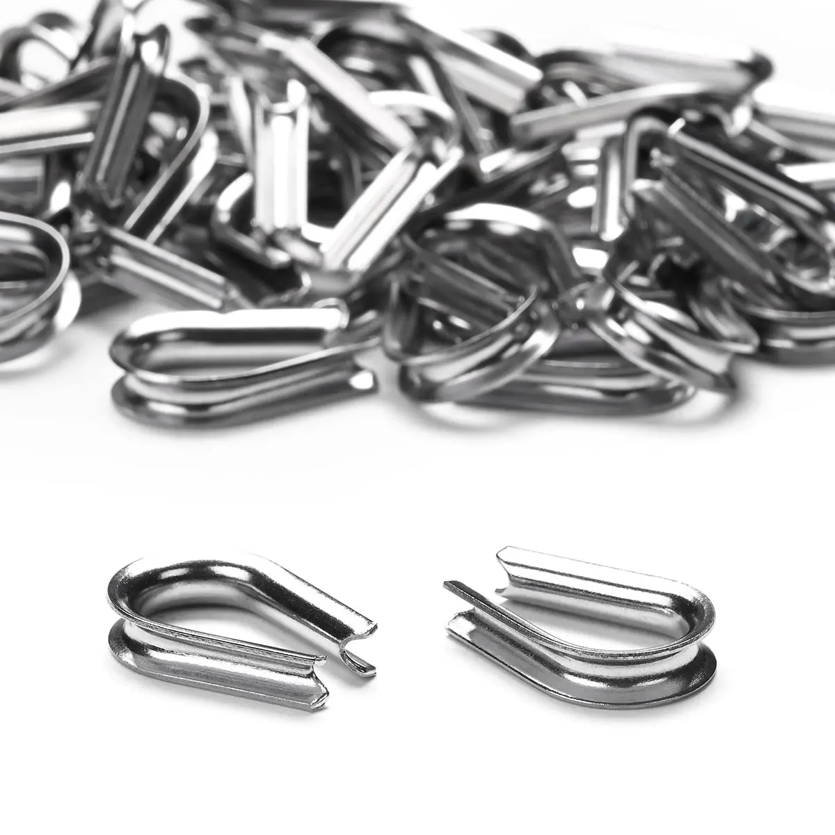 Yescom Stainless Steel Wire Cable Thimble 50Ct/Pk 1