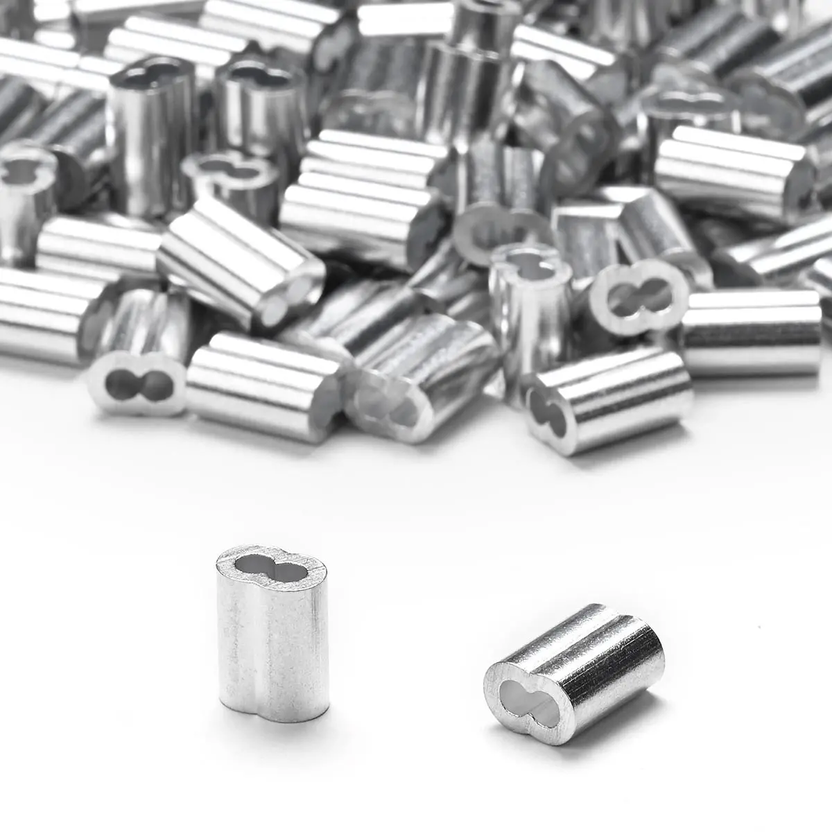 Yescom Wire Cable Aluminum Crimping Sleeve For 2-2.5Mm 100Ct. 1