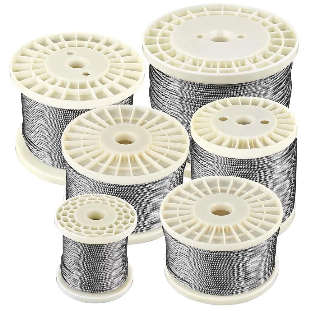 Yescom 3.18Mm Wire Rope Type 316 Stainless Steel, 7X7, 1/8"X500' 1