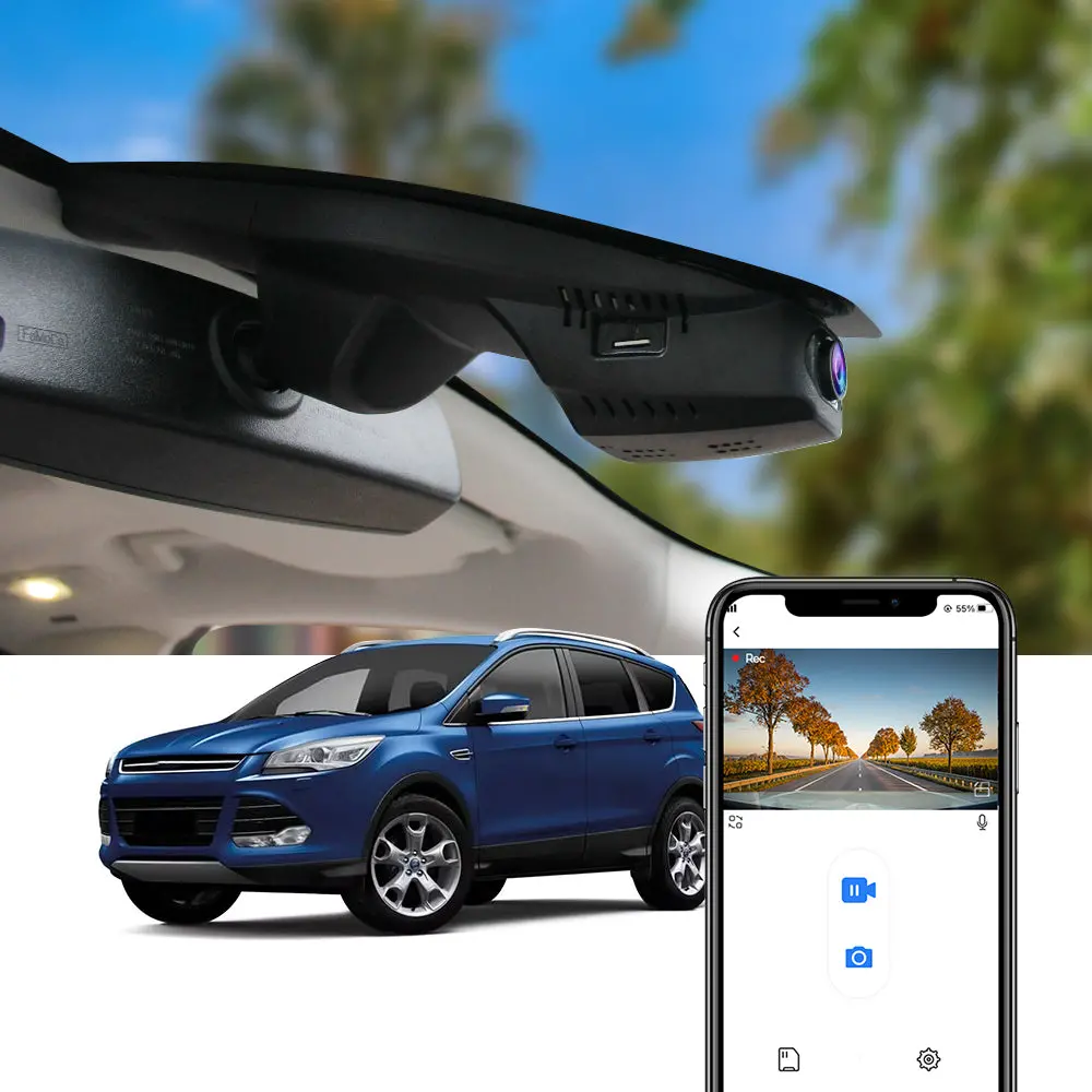 Fitcamx Dash Cam For Ford Kuga (2013-2017), Ford Escape (2013-2019) 1