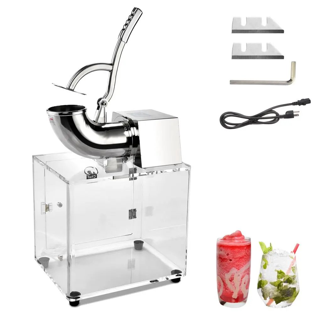 Yescom Electric Snow Cone Machine Ice Shaver W/ Acrylic Case 1