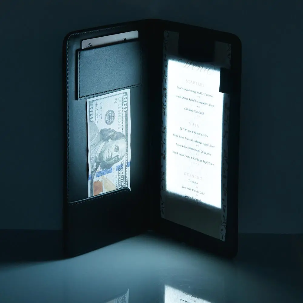 Yescom Led Back Lit Check Presenter Leather Backlighting 1