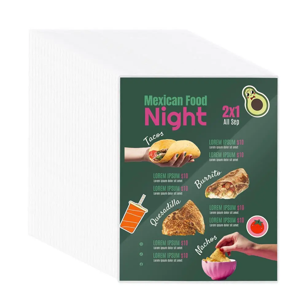 Yescom 8.5X11 Menu Covers Set(30) 2-View 1