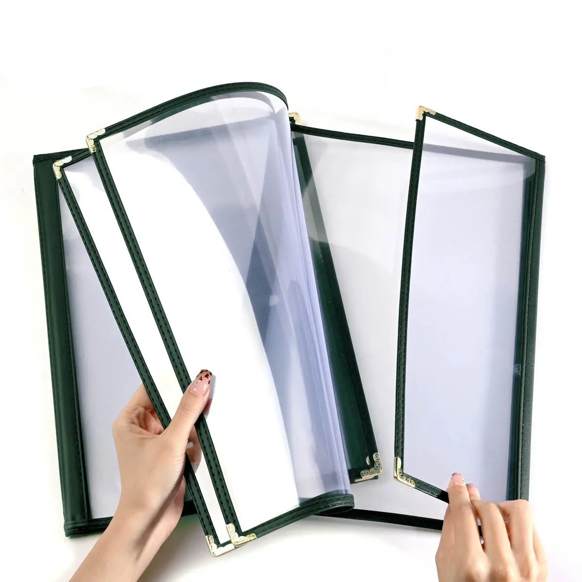 Yescom 30X Menu Covers Cafe Restaurant Green 8.5X14 & 4.25X14 1