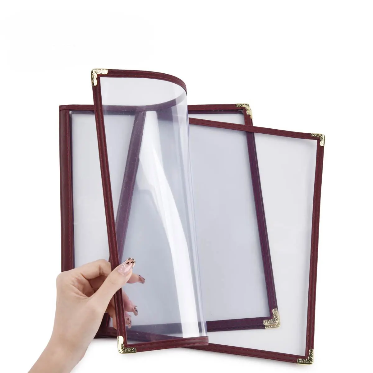 Yescom 8.5X11 Menu Covers Cafe Restaurant Red 1