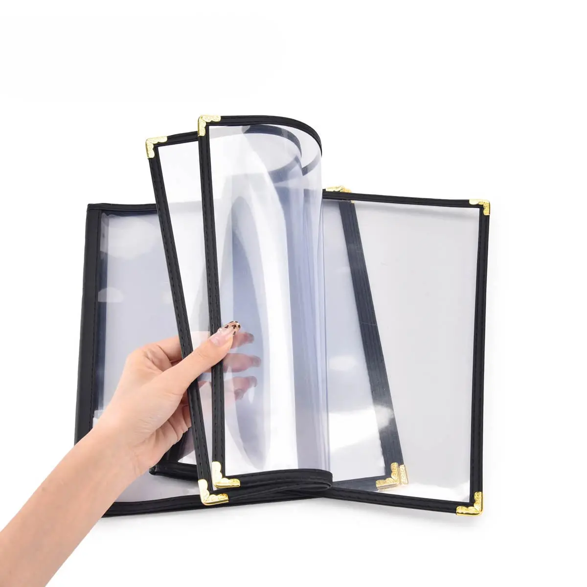 Yescom 8.5X11 Menu Covers Cafe Restaurant Black 1