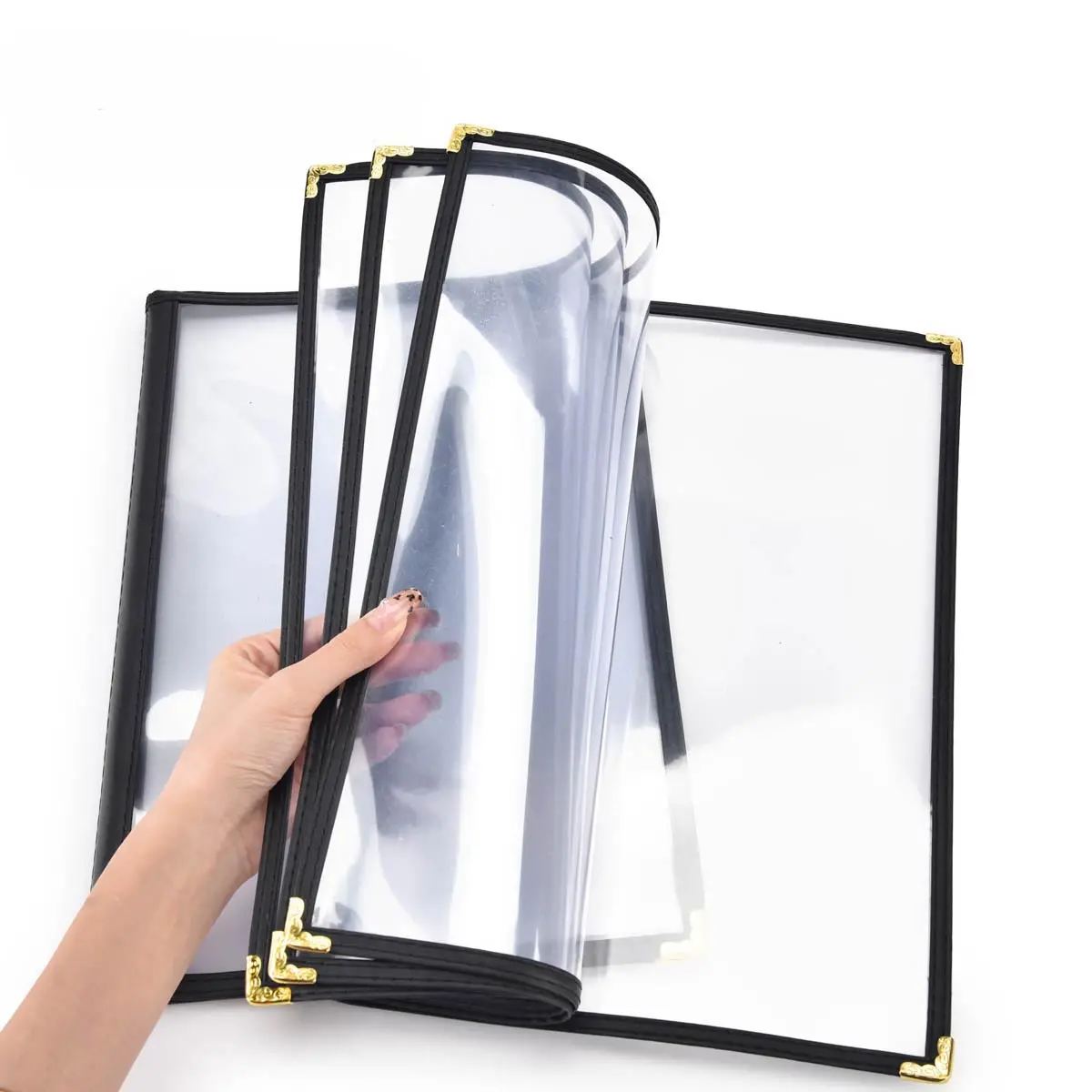 Yescom 30X Menu Covers Cafe Restaurant Black 8.5X14 1