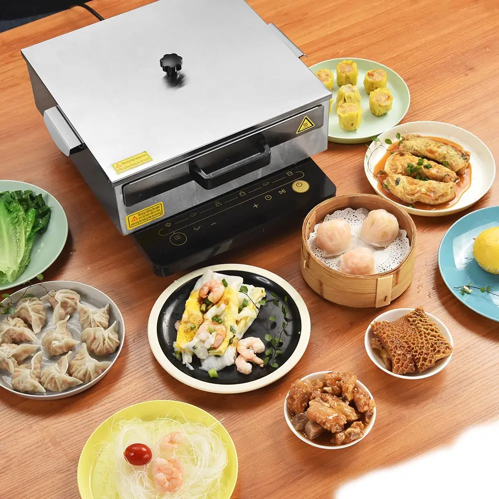Wechef Rice Roll Steamer Stainless Steel +2 Trays 1