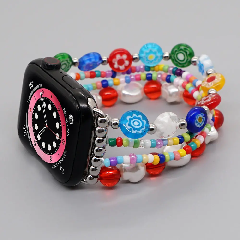 Ornate Beaded Heishi Bracelet Band For Apple Watch Multiple Styles/Colors Available 1