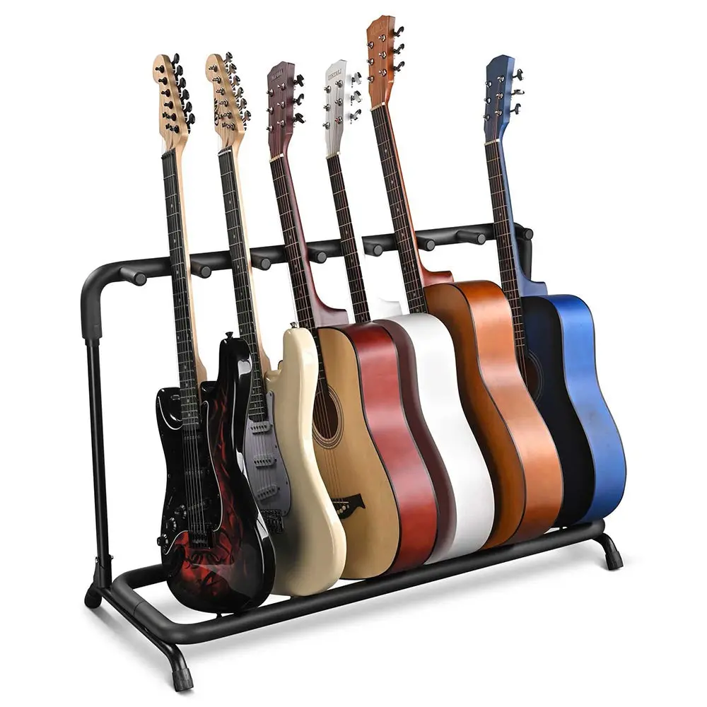Yescom Stage Guitar Bass Stand Folding Display Rack 3/ 5/ 7/ 9 Opt 1
