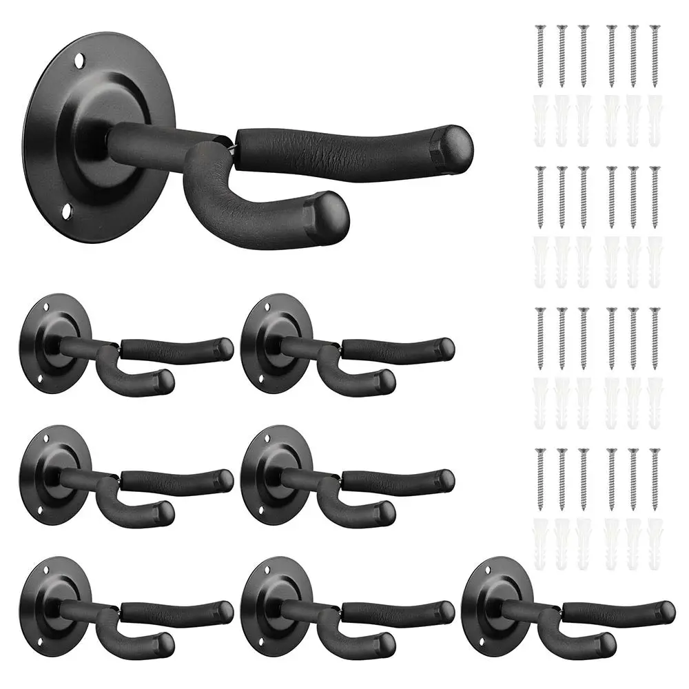 Yescom 8X Wall Guitar Hanger Rack Holder Hook Set Instrument Display 1