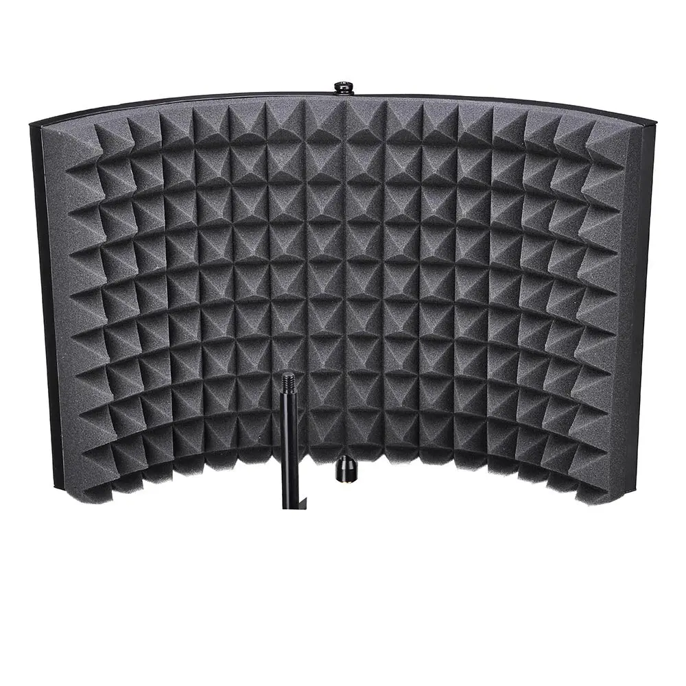 Yescom Microphone Studio Isolation Shield Sound Isolator Filter 2-Panel 1