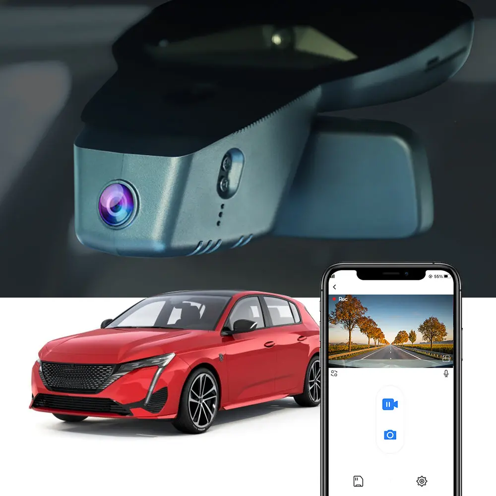 Fitcamx Dash Cam For Peugeot 308 2021-2025 (3Rd Gen) 1