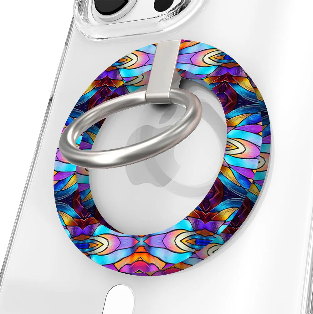 Stained Glass Dreams Hold It Fancy Magsafe Grip Ring 1