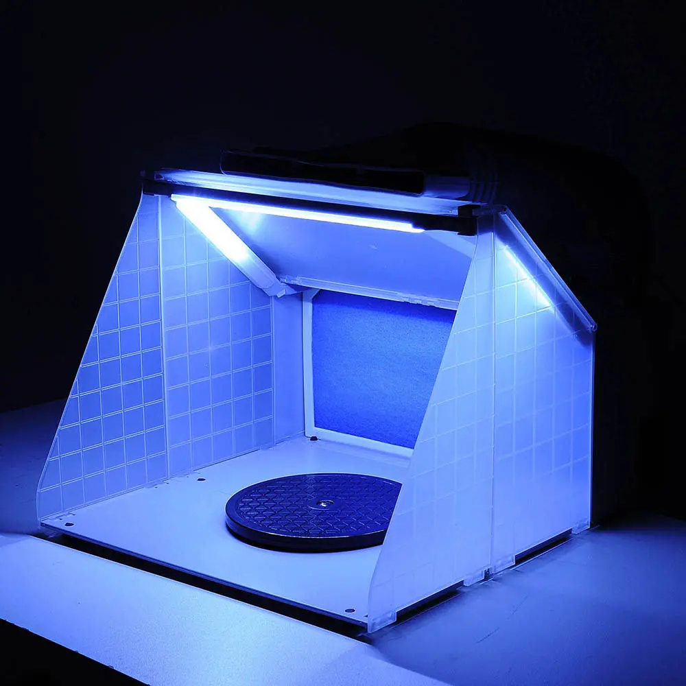 Yescom Portable Airbrush Hobby Spray Booth W/ Led Light & Fan Filter 1