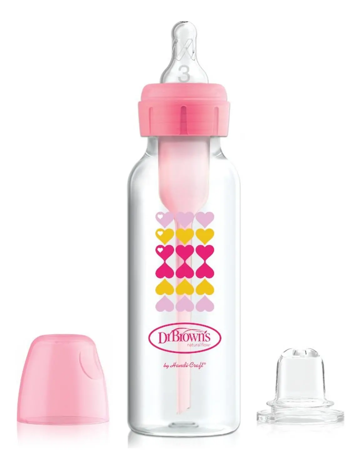 Biberon Estandar Rosa 8Oz Dr Brown's 1